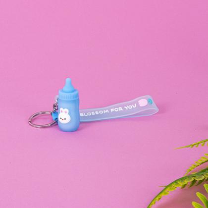 Imagem de Chaveiro Com Argola Papelaria Fofa 3D 5 Unidades Mamadeiras