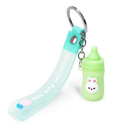 Imagem de Chaveiro Com Argola Papelaria Fofa 3D 5 Unidades Mamadeiras