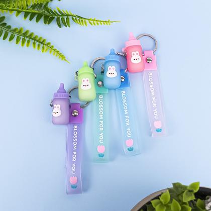 Imagem de Chaveiro Com Argola Papelaria Fofa 3D 5 Unidades Mamadeiras