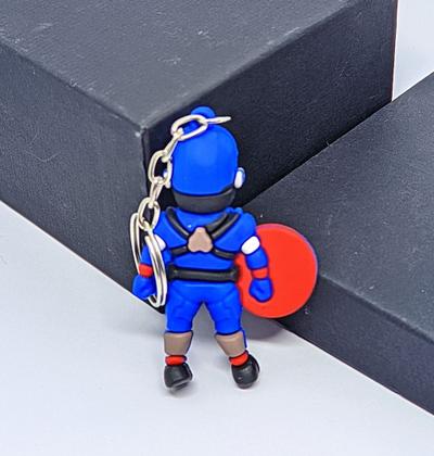 Imagem de Chaveiro com Pingente Mini Boneco 3D emborrachado Super Heróis Homem Aranha Stitch Chaveiros Presente Meninos/Meninas