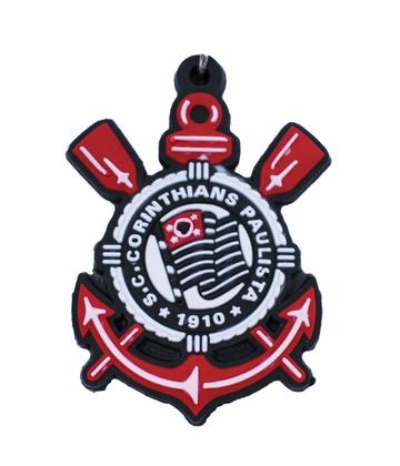 Imagem de Chaveiro Corinthians Oficial de Borracha Resistente com Escudo do Timão