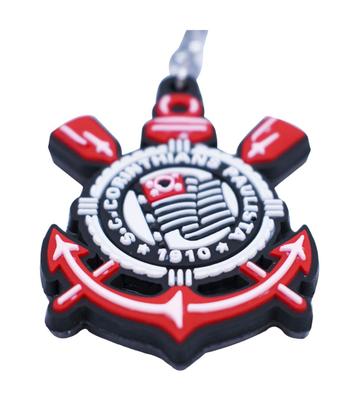 Imagem de Chaveiro Corinthians Oficial de Borracha Resistente com Escudo do Timão