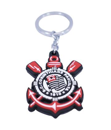 Imagem de Chaveiro Corinthians Oficial de Borracha Resistente com Escudo do Timão