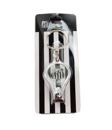 Imagem de Chaveiro Cortador de Unha e Abridor de Garrafas Santos  Metal Resistente  2 em 1 Prático e Estiloso