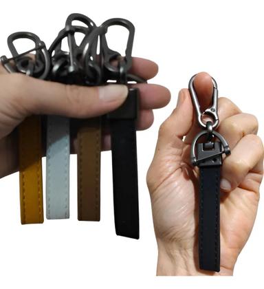 Imagem de Chaveiro Couro Premium Mosquetão Metal Chave Carro + Chave Fenda Presente Luxo