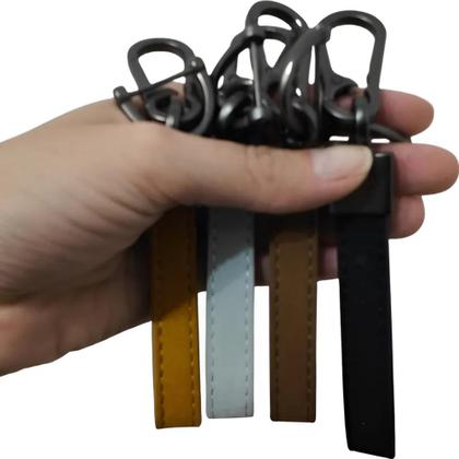 Imagem de Chaveiro Couro Premium Mosquetão Metal Chave Carro + Chave Fenda Presente Luxo