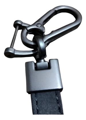 Imagem de Chaveiro Couro Premium Mosquetão Metal Chave Carro + Chave Fenda Presente Luxo