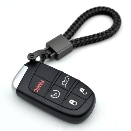 Imagem de Chaveiro de carro FEYOUN, pulseira universal de couro, preta