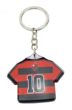 Imagem de Chaveiro de Metal Camisa Futebol 5cm Flamengo Oficial - Minas de Presentes