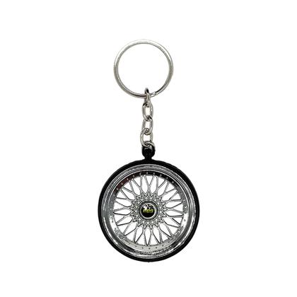 Imagem de Chaveiro em formato de roda com pneu Realista