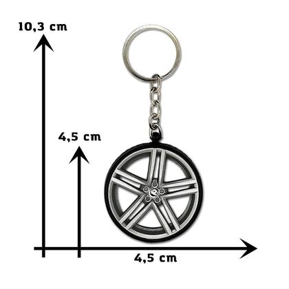 Imagem de Chaveiro em formato de roda com pneu Realista