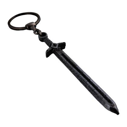 Imagem de Chaveiro Espada Medieval De Metal Cinza Tenda Medieval Cinza