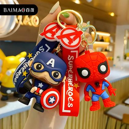 Imagem de Chaveiro Feminino Marvel Homem-Aranha - Silicone, para Bolsa e Carro