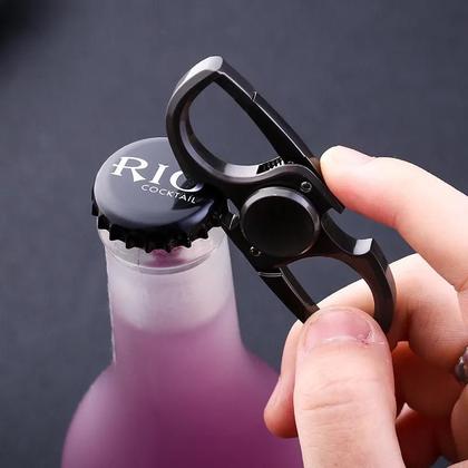 Imagem de Chaveiro Fidget Spinner Masculino Em Aço Inoxidável Com Design Criativo Para Chave De Carro