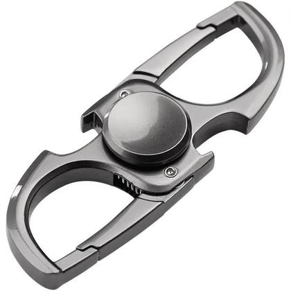Imagem de Chaveiro Fidget Spinner Masculino Em Aço Inoxidável Com Design Criativo Para Chave De Carro