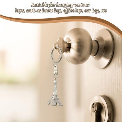 Imagem de Chaveiro Fumete Eiffel Tower 80 peças em prata francesa retrô