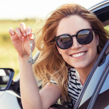 Imagem de Chaveiro Fumete Eiffel Tower 80 peças em prata francesa retrô