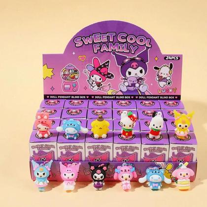 Chaveiro Hello Kitty Pikachu Caixa Surpresa Sanrio Pokemon