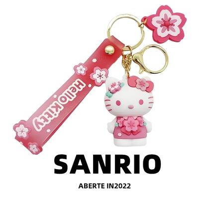 Imagem de Chaveiro Kawaii Sanrio - Hello Kitty e Cinnamoroll - Pingente para Mochila