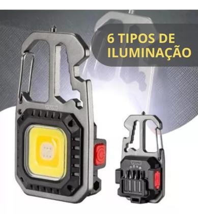 Imagem de Chaveiro Lanterna Tática Luz Led De Emergência Sobrevivência