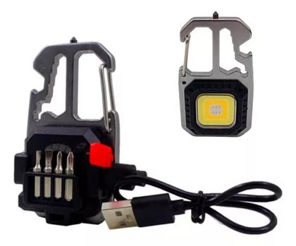 Imagem de Chaveiro Lanterna Tática Luz Led De Emergência Sobrevivência