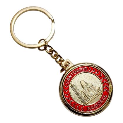 Imagem de CHAVEIRO luxo DOURADO NOSSA SENHORA APARECIDA Frente Verso