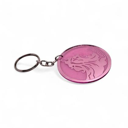 Imagem de Chaveiro Mãe das Águas Iemanjá Rosa Espelhado 10 cm