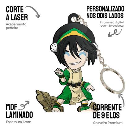 Imagem de Chaveiro MDF Estilo Pocket Pop Avatar - Toph