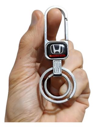 Imagem de Chaveiro Metal Honda Mosquetão Argola Dupla Chave Carro Moto Luxo
