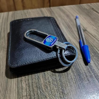 Imagem de Chaveiro Metal Volkswagen Mosquetão Argola Dupla Chave Carro Moto Luxo