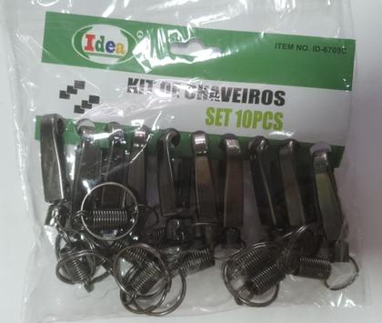 Imagem de Chaveiro mosquetão com mola c/ 10 un. - Idea