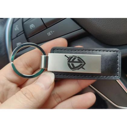 Imagem de Chaveiro Mosquetão Metal Escudo Da Fé Personalizado- Luxo D