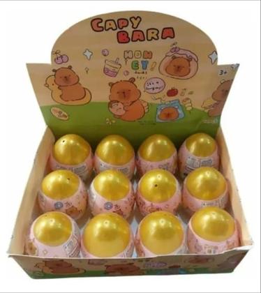 Imagem de Chaveiro Ovos Surpresa Capivara Unidade 1 Lembrança Ideal Para Grande Momentos
