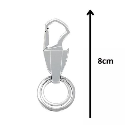 Imagem de Chaveiro Para Audi Prata Cromado Metálico Q3 A3 A4 A5 Q5 - J