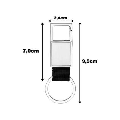 Imagem de Chaveiro Para Nissan Mosquetão Metal Fosco - N