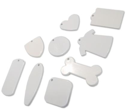 Imagem de Chaveiro Polimero compatível Sublimação Plástico - 10 Unidade