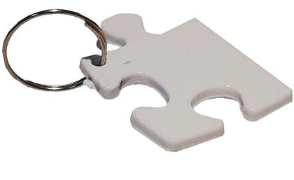 Imagem de Chaveiro Polimero compatível Sublimação Plástico - 100 Unidade