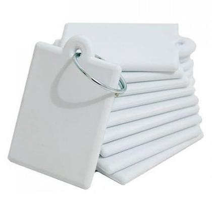 Imagem de Chaveiro Polimero compatível Sublimação Plástico - 60 Unidade