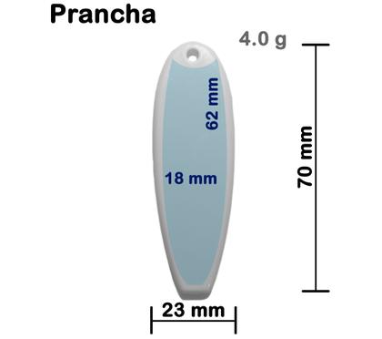 Imagem de Chaveiro Polimero compatível Sublimação Plástico - 60 Unidade