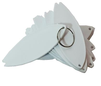 Imagem de Chaveiro Polimero compatível Sublimação Plástico - 60 Unidade