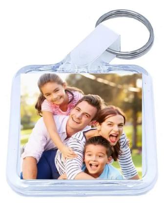 Imagem de Chaveiro Porta Foto de Acrílico para Lembranças (pacote c/ 50) - Sortidos