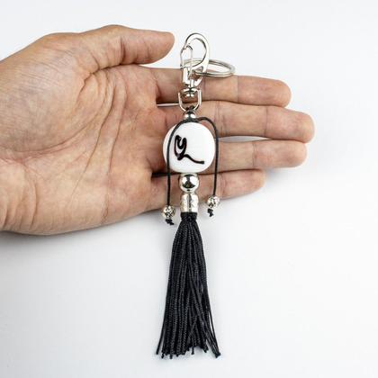 Imagem de Chaveiro Preto Velho Cachimbo 15 cm em Murano