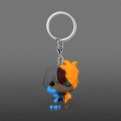 Imagem de Chaveiro Shoto Todoroki GITD My Hero Academia Funko Pop Pocket Keychain