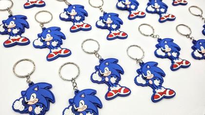 Imagem de Chaveiro Sonic Game 5un Modelo Grande Lindo Play Sega Mimo