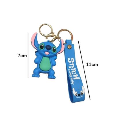 Imagem de Chaveiro Stitch 3d Miniatura Silicone Emborrachado Acessório - Toyng