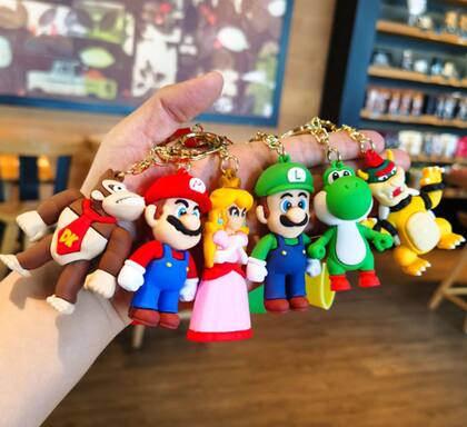 Imagem de Chaveiro Super Mario Personagem Coleção Mario Chave Carro