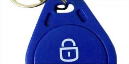 Imagem de Chaveiro tag de proximidade linear - hcs nice 125 khz azul