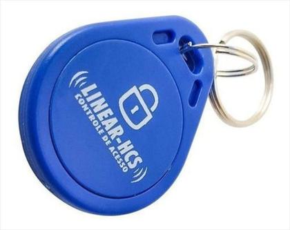 Imagem de Chaveiro tag de proximidade linear - hcs nice 125 khz azul