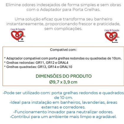 Imagem de Chega de Mau cheiro nos ralos da sua casa, use nosso  Adaptador para 10cm que assim não terá mais aquele ODOR Chato