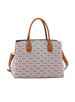 Imagem de Chenson Bolsa Feminina Bege Monograma Elegance de Mão